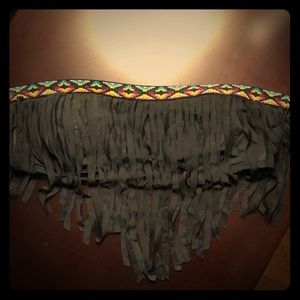 Lucky Brand Bandeau Swim Top